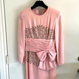 Victoria Royal Ltd. Vintage pink evening dress